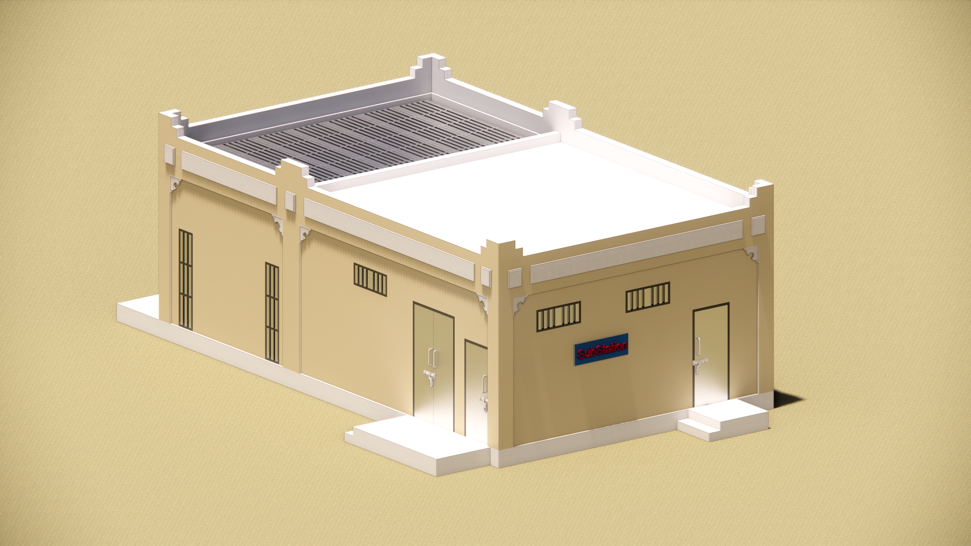 Electrical Substation 3D Architectural