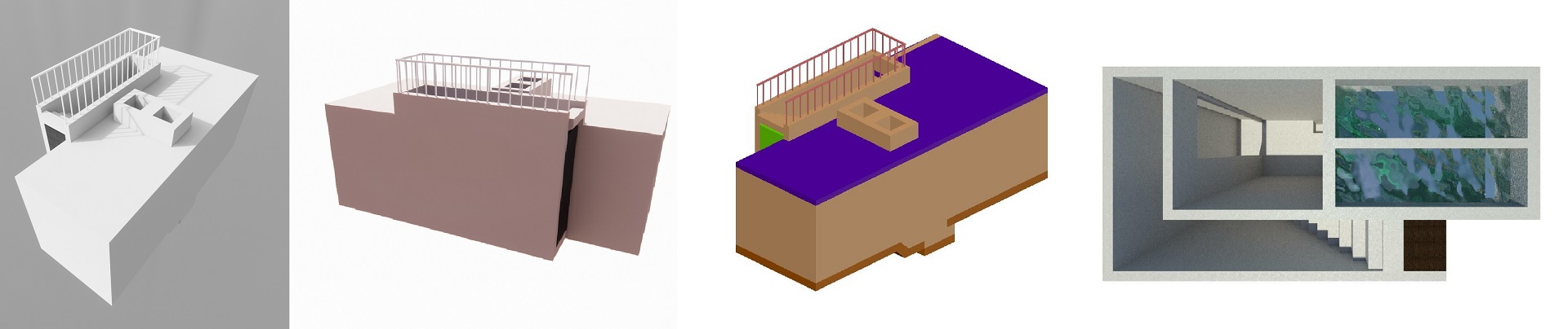 Underground concrete fire water tank Revit model