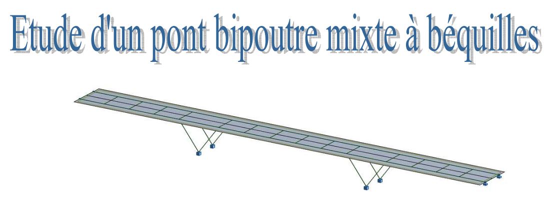 pont bipoutre mixte  bequilles